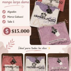 Remera manga larga marca Gabucci