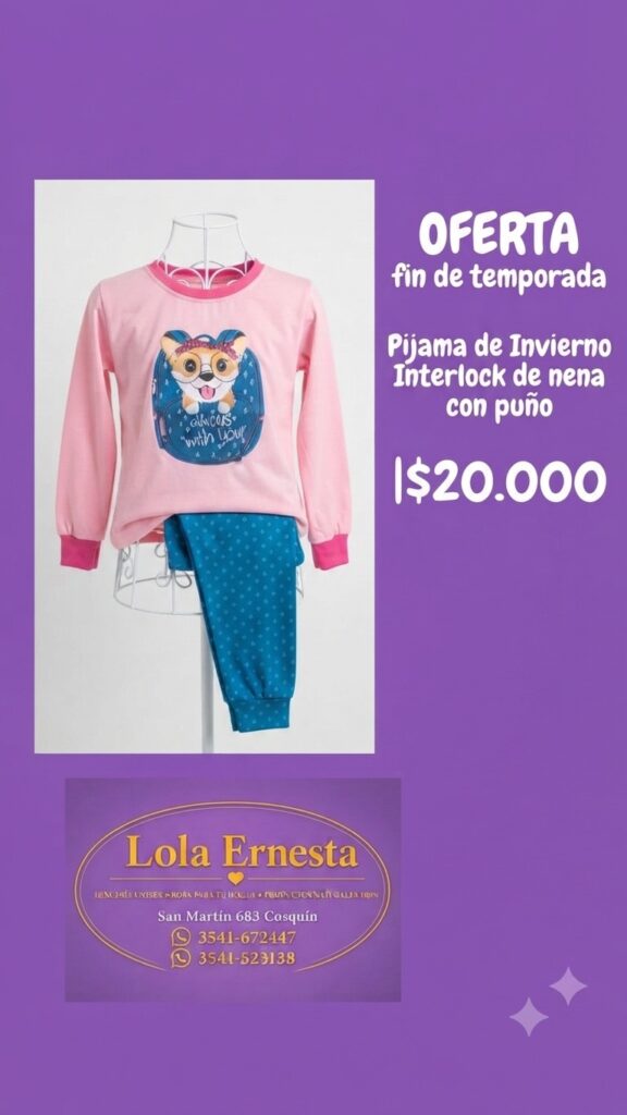 Pijama de Invierno chicos