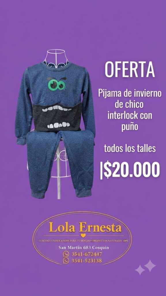 Pijama de Invierno chicos