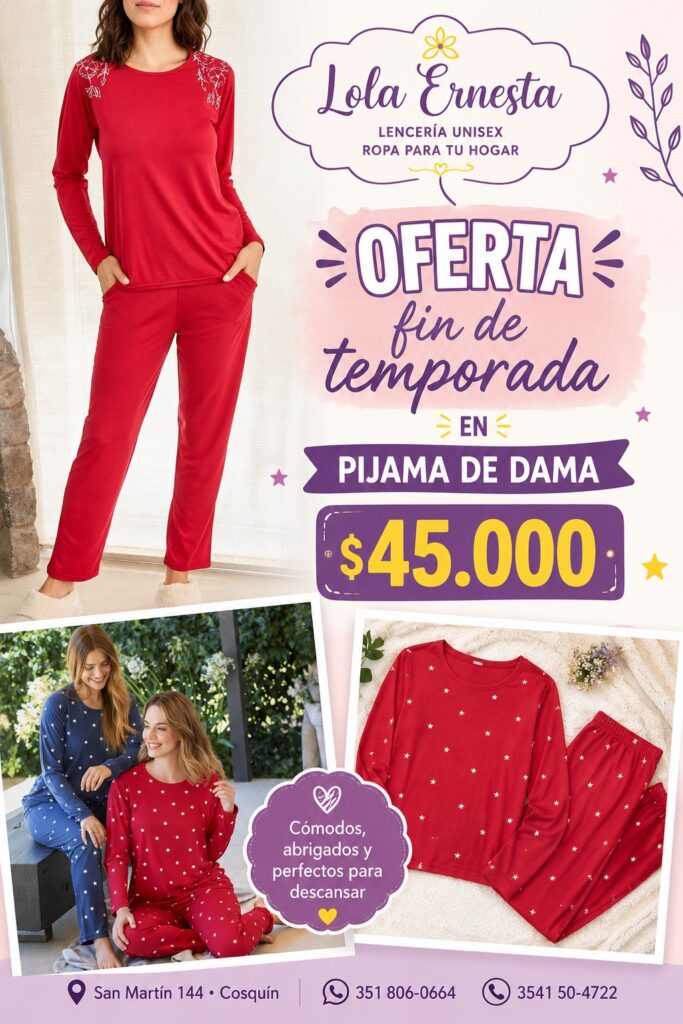 Pijama de dama