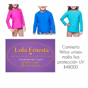 Camiseta con protección uv