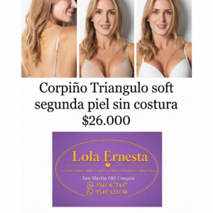 Corpiño Triangulo Soft