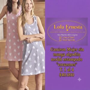 Camisón musculosa