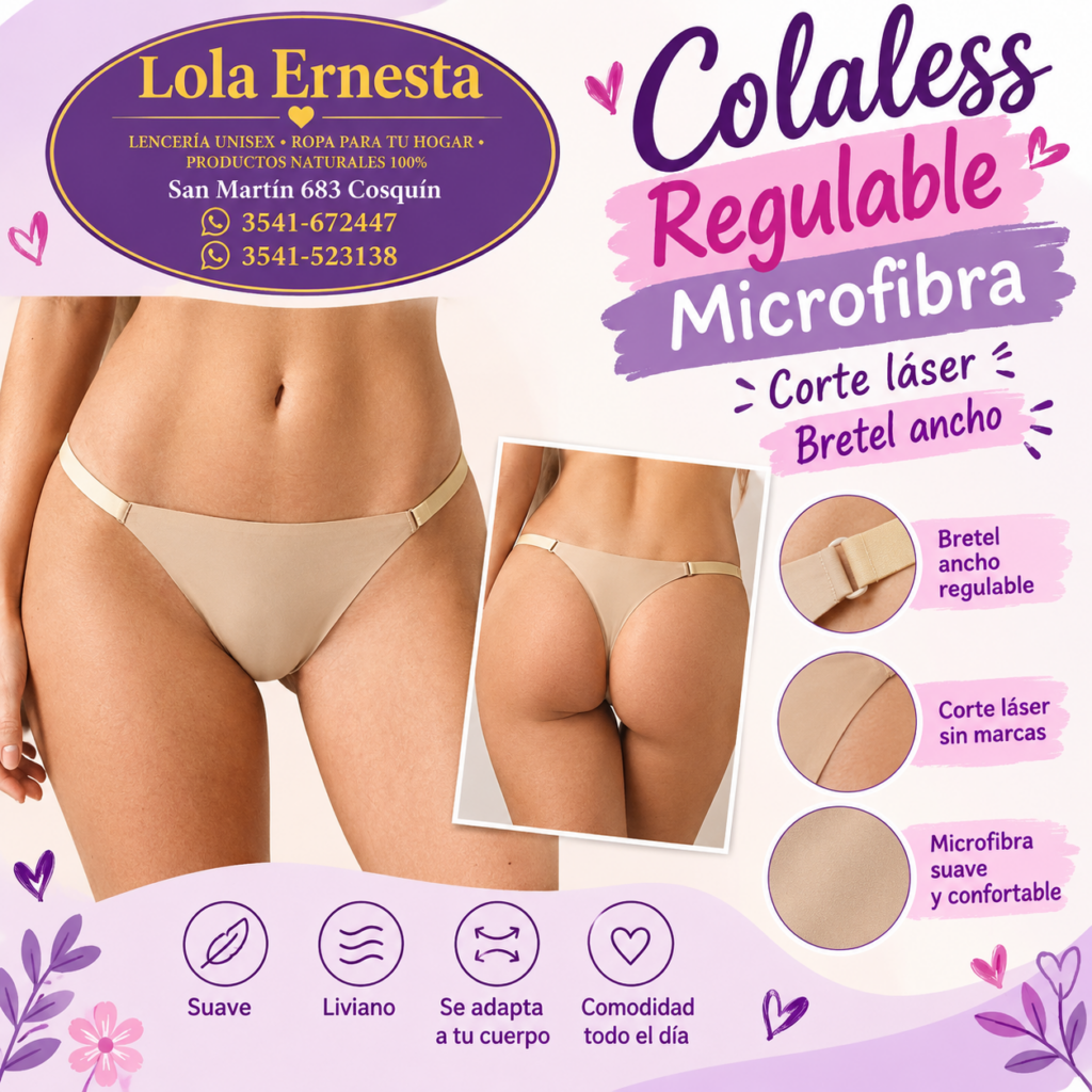 Cola less Regulable microfibra